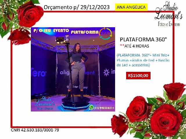 Foto 1 - Plataforma 360 para eventos